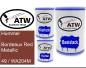 Preview: Hummer, Bordeaux Red Metallic, 49 / WA204M: 500ml Lackdose + 500ml Klarlack + 250ml Härter - Set, von ATW Autoteile West.
